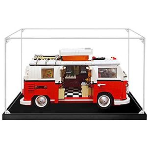 Acryl Vitrine voor Lego 10220 Volkswagen T1 Camper Van, Stofdichte Display Case Acryl Showcase voor Modellen Collectables (Alleen Vitrine) (2mm)