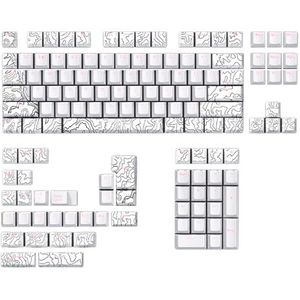 Dikke Keycap Set Dubbele Shots Backlit Keycaps Sublimaties Voor Mechanische Toetsenbord Keycap Speciale Hoogten Lijn
