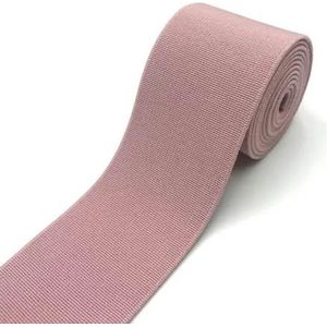1 meter 40 mm elastische banden voor broeken taille rubberen band stretch singels tapes riem DIY ondergoed kleding naaien accessoires-donkerroze-40mm