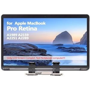 ARSSLY LCD-scherm voor MacBook Pro Retina A1989 A2159 A2251 A2289 2018 2019 2020 13,3 inch vervanging voor MacBook Pro Retina 13,3 inch beeldschermmontage, Space Gray