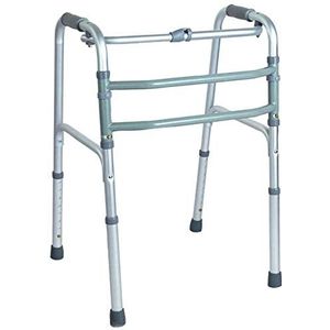 Rollator inklapbaar in hoogte verstelbaar met 4 spikes