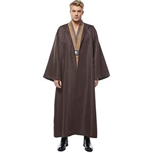 Kenobi Obi Wan TUNIC Cosplay kostuum Bruin Mannen XS