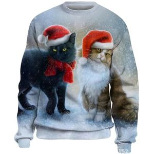 MYLLJBD Men'S Hoodies Lightweight Sweatshirt For Men O Collar Long Sleeve Christmas Print Pullover Top Sweatshirt Christmas Holiday Sweatshirt-f-m