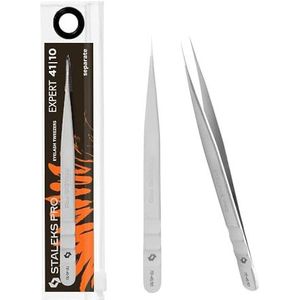 STALEKS PRO Expert 41/10 Professionele wimperverlenging, pincet voor het scheiden van natuurlijke wimpers, roestvrij staal