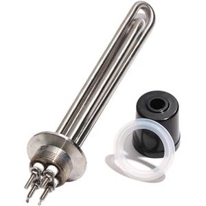 1 stuk 1,5 inch verwarmingsbuis met drievoudige klem 50,5 mm voor bierdouche-uitrusting, 1,5/2,5/5,5 kW, verwarmingselement met snelaansluiting TEN 304SUS (goud, 110V _1,5KW 200MML)