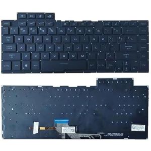 Laptop RU/US/SP/UK toetsenbord voor ASUS voor ROG voor Zephyrus M15 GU502L GU502LU GU502LV GU502LW GU502LWS V184626K zwart met achtergrondverlichting(Russian RU)