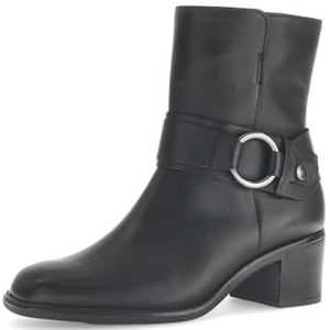 GABOR - Enkellaarsjes - Zwart - Blokhak - Warm Gevoerd