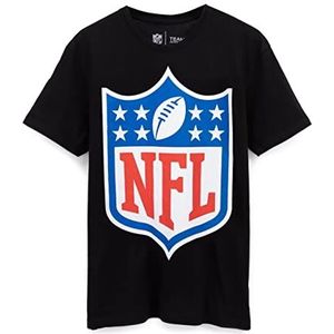 NFL Jersey T-shirt Mens Volwassenen Amerikaans Voetbal Schild Logo Black Top