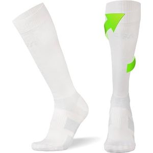 CFA Hoogwaardige compressiekousen voor dames en heren, enkelbescherming en middenvoetsteun, platte naad bij de tenen, voor hardlopen, sport, herstel, bloedcirculatie, vliegreizen, geproduceerd in de EU