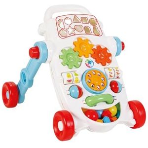 My First Walker Blauw Loopwagen 2 In 1 Baby Walker - Educatief Babyspeelgoed