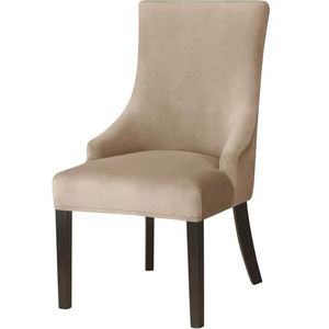 Zachte Fluwelen, Dikke Hoes For Een Stoel Met Vleugelrug, Afneembare Hoezen For Eetkamerstoelen For De Woonkamer, Hotelreceptie(Camel,Set of 1)
