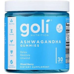 Goli Nutrition - Ashwagandha Gummies - 30 Gummies - Gemengde Bessensmaak
