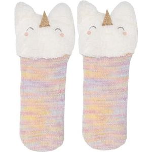 Isotoner Antislip sokken voor meisjes, eenhoorn, muticolor, Meerkleurig, 31-35