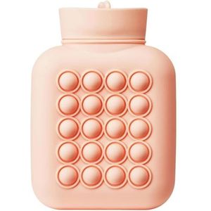 Warmwaterkruik warm en koud kompres warmwaterkruik zak kleine zachte thermische zak verwarming reizen warm water zak warm water zak (roze)