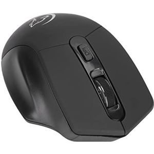 Draadloze muis, 2 4GHz Stijlvolle, voortreffelijke drie DPI instelbare intelligente, energiebesparende gamingmuis voor kantoor voor thuis(zwart)