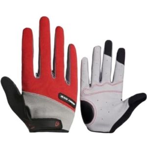 Motorhandschoenen Handschoenen Voor Heren Touchscreen Winterhandschoenen Voor Warm Fietsen Fietshandschoenen Fietshandschoenen (Color : Rot, Size : M)