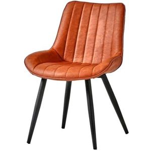 Eetkamerstoelen Comfortabele zachte stoel Brede rugleuning Eetkamerstoel Moderne keukenstoel Vrijetijdsstoel Koffiestoel Kapstoel voor Thuiskeuken en Café-bar (Color : R)