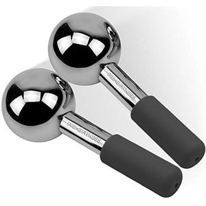 Magic Cool Roller Ball Gezichtsmassagegereedschap voor gezicht en hals ijsbol, Cryo Globes Magic (zwart)