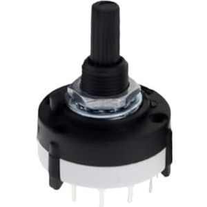 RS26 Bandschakelaar, 1P12T 2P6T 3P4T4P3T PCB, printplaat, verstelbare versnellingsschakelaar, beige, 1P12T, 1 stuks