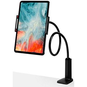 moex Zwanenhals houder voor tablet, mobiele telefoon en e-book reader, FlexGrip tablethouder, flexibel, compatibel met iPad Mini 2 3 4 Air Pro/MediaPad T5 T3 / Galaxy Tab S6 Lite A7, zwart