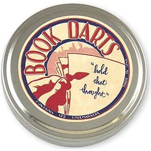 Book Darts Line Markers 125 Count Tin Brass by Book Darts