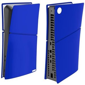 Anti-kras Stofdichte Beschermende voor PS5 Slanke Platen, Beschermt tegen Huisdieren Haar en Stof, Platen Shell Cover Huid, Siliconen Stofbeschermer Antistof Cover (Digitale Versie Blauw)
