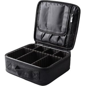 packing cubes Bolsa De Cosméticos Impermeable Para Mujer, Estuche De Cosméticos Profesional, Bolsa De Maquillaje Para Brochas De Belleza, Nueva Necesidad De Viaje cubes travel (Color : Black Hard Gri