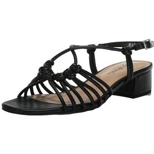 Easy Street Dames Sicilia hak sandaal, zwart, 10 UK, Zwart, 10 UK Wide