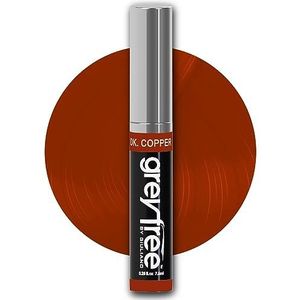Greyfree Root Cover Up Grijze Concealer, Tijdelijke Haarkleur Mascara. Touch-Up Cover Grijze Haarlijnen Brows & Heren Baarden (Dark-Koper)