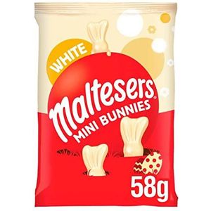 Maltesers Witte Chocolade Mini Konijntjes Zak, Pasen Ei Jacht, Pasen Giften, Chocolade Gift, 58g
