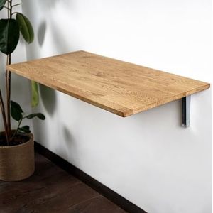 Ruimtebesparend opvouwbaar wandmontagebureau, lengte 45 inch x breedte 24 inch, gemonteerde zwevende tafel, opvouwbare bureaus, drop-leaf wandtafels, Murphy-tafel voor studeerkamer, slaapkamer,