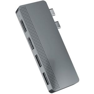 Dual Type C Hub SSD USB3.0 2.0 Adapter Dock 5Gb voor MacBooks Air/MacBooks Pro