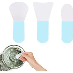 Cosmetische Spatel,3 stuks kleine siliconen gezichtsmaskerborstels | Hairless Moisturizers Applicator Tools voor Modder, Clay Masque, Bodylotion en BB CC Cream Xiaoxin