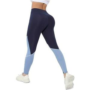 High Waist Yoga Leggings for Women Tummy Control Workout Compression Pants Moisture-Wicking Stretchy Gym Running Activewear Seamless Squat-Proof High-Rise Leggings(Navy_XXL 3PCS)