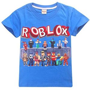 N A Jongens meisjes grappige YouTube Gamer zomer T-shirt voor kinderen korte mouwen tops, Blauw, 9-10 jaar