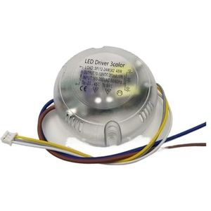 LED infrarood power transformator, kleur dimmen kristallen plafondlamp, slimme afstandsbediening (kleur: rond 12-24 x 2)
