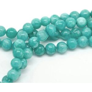 Groothandel 4 6 8 10 12mm Natuurlijke Blauwe AmRound losse stenen sieraden Kralen Kralen 15 ""DIY-Blauwe Am-12mm 30 stks 1 partij