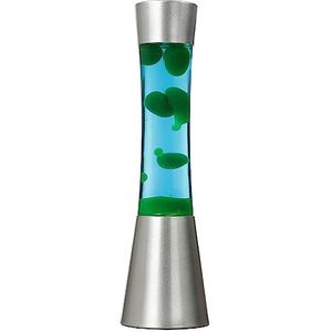 Lavalamp blauwgroen, kalmerend, opwekkend, 39,5 cm, inclusief gloeilamp, G9 30 W met snoerschakelaar, kerstcadeau-idee, retro lavalamp