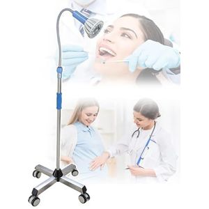 28W Led-Chirurgische Onderzoekslamp, Medische Onderzoekslamp, Mobiele Gynaecologie-Examenlamp, In Hoogte Verstelbaar (1,1-1,8 M), Voor Gynaecologie Poliklinische Stomatologie Schoonheidssalon