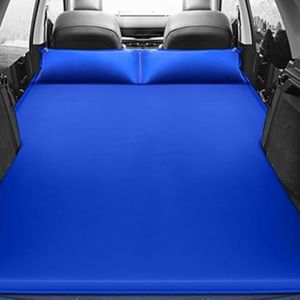 Auto opblaasbaar bed,voor Tesla Model 3 2018 2019,dat is zacht,duurzaam auto opblaasbaar luchtbed camping luchtbedden,B-Blue
