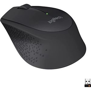 Logitech M280 draadloze muis, draadloos, optisch, 1000 dpi, draagbaar met beide handen – muis (beide handen, optisch, RF draadloos, 1000 dpi, zwart)