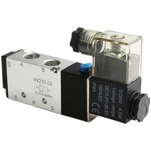 4V210-08 4v110-06 M5 pneumatische magneet luchtventiel 1/4 ""1/8"" 3/8"" 1/2"" inch 2/5 elektromagnetische 4V310-10 12V 24V 110V 220V (DN6 4V210-06,DC12V)