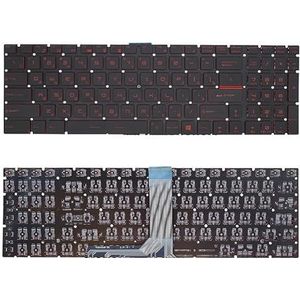 US AR Arabisch verlicht toetsenbord voor MSI voor MS-16JD 16JE 16JF 16P6 16U1 16U4 1799 Engels V143422AK V143422KK1(RU Red No Backlit)