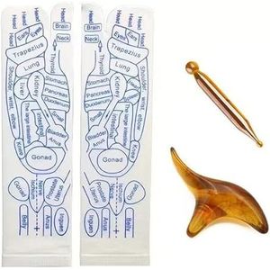 Acupunctuursokken, reflexzones, voetreflexzones, massagesokken met acupressuurpen, shiatsu-massagesokken (herenmaat 40-45)