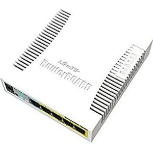 MikroTik RB260GSP beheert Gigabit Ethernet (10/100/1000) poort ethernet, ondersteunt de stroomvoorziening via deze poort (PoE) wit netwerk switch – switches netwerken (Managed Network Switch, Gigabit