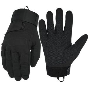 Seibertron S.O.L.A.G Herenhandschoenen – Volledige Vinger Motorhandschoenen voor Buitenactiviteiten, Lichtgewicht Fiets- en Wielrenhandschoenen – Zwart XL