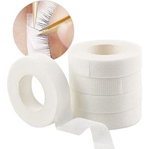 Lunamoon 6 rollen wimperverlenging, band, plakband, isolatie, micropore, wimperband (wit)