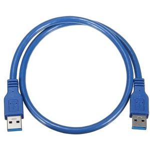 VEKPTHTBH USB 3.0 datakabel voor computer koper 1,5 m verlengkabel USB 3.0 stekker naar stekker