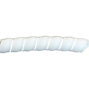 Spiraalvormige Wrapote Prctive Sleeve Wire Manage, Spiraalkabelwikkelbanden 8-16 mm Multicolor 2 meter(White Color,12mm inside diameter)