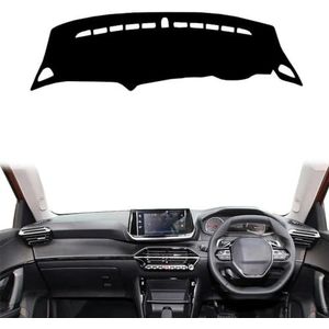 XQYSXG - Autodashboardafdekking Antikras dashboardafdekking Interieur dashboardafdekkingen - geschikt voor Peugeot 2008 E-2008 208 E208 GT 2019-2022